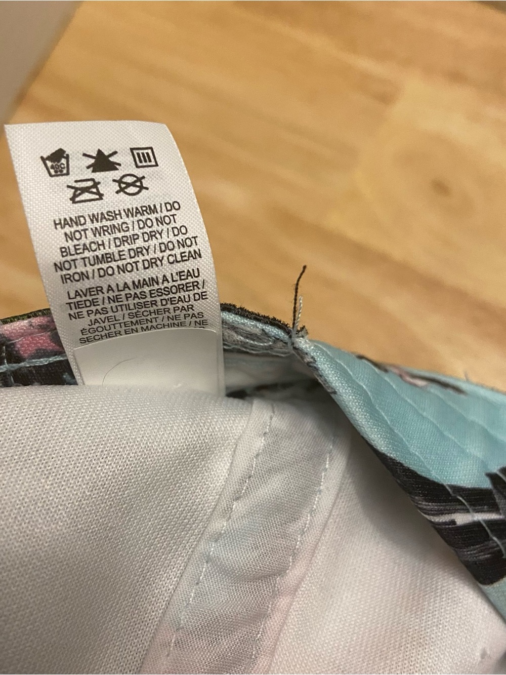 Nike Sportswear Heritage86 Floral Hat Light Blue/Pink Adjustable Hat - Picture 8 of 10